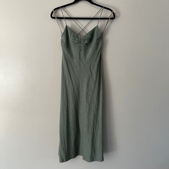 Bow Front High Waist Pleated Dress Summer Vacation Women Spaghetti Strap Fit and Flare Vintage Polka Dot Dresses